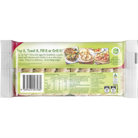 Tip Top Sandwich Thins Original Bread 6 Pack