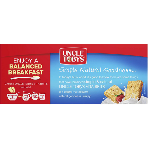 Uncle Tobys Vita Brits Breakfast Cereal Brits 375g