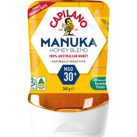 Capilano 100% Pure Australian Honey Active Manuka Mgo30+ Squeeze 340g