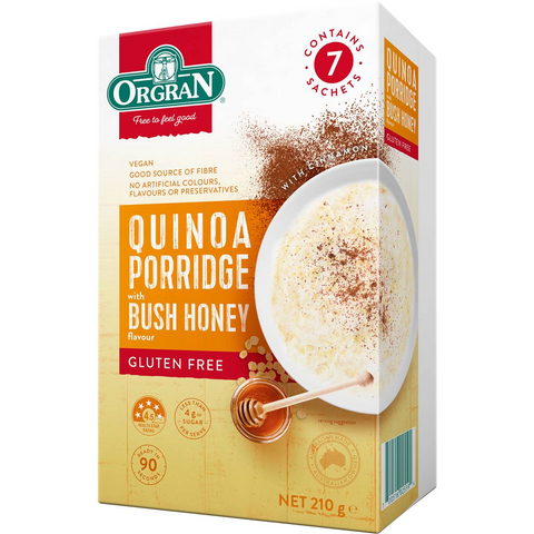 Orgran Gluten Free Porridge Honey Sachets 210g