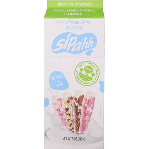 Sipahh Milk Flavouring Straws Multipack 40 straws 140g