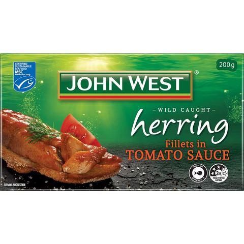 John West Herring Fillets In Tomato Sauce 200g