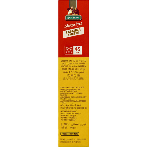 San Remo Lasagne Gluten Free 200g
