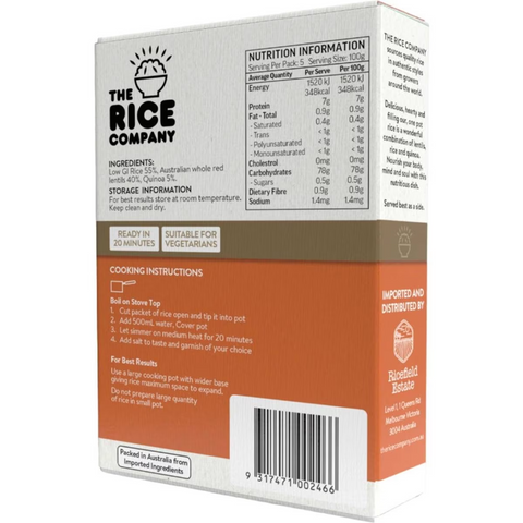 The Rice Company One Pot Rice With Lentils & Quinoa 200g