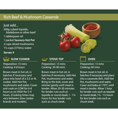 Hot Pot Casserole Base Savoury 80g