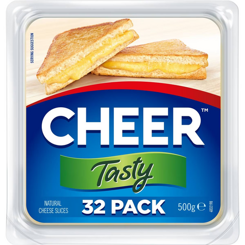 Cheer Cheese Slices Tasty 500g