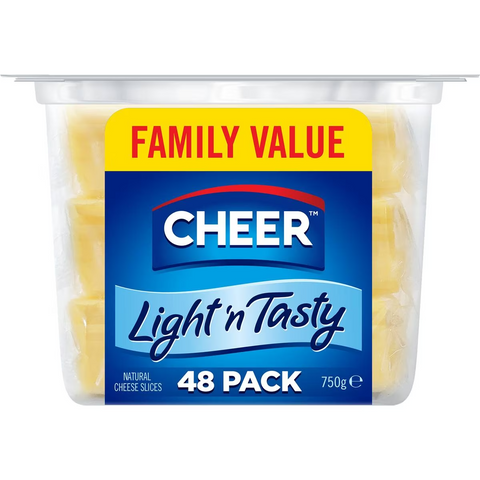 Cheer Cheese Slices Tasty Light 750g