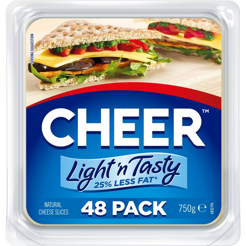 Cheer Cheese Slices Tasty Light 750g