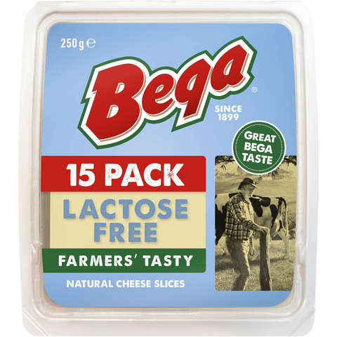 Bega Lactose Free Natural Cheese Slices 250g