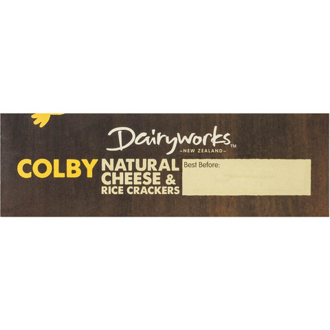 Dairyworks Colby Cheese & Rice Crackers 4x120g