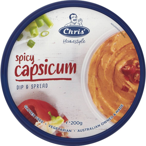 Chris' Dips Spicy Capsicum 200g