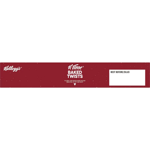 Kellogg's K-time Baked Twists Strawberry & Blueberry Flavour Snack Bars 5 Pack