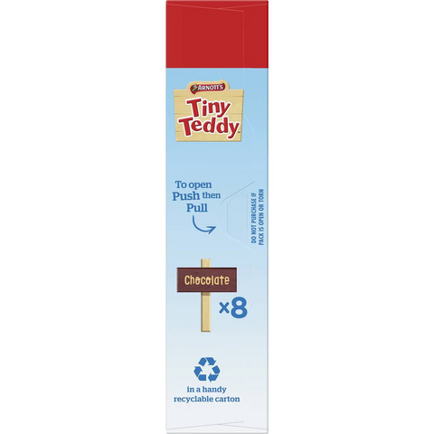Arnott's Tiny Teddy Chocolate Multipack Biscuits 8 Pack
