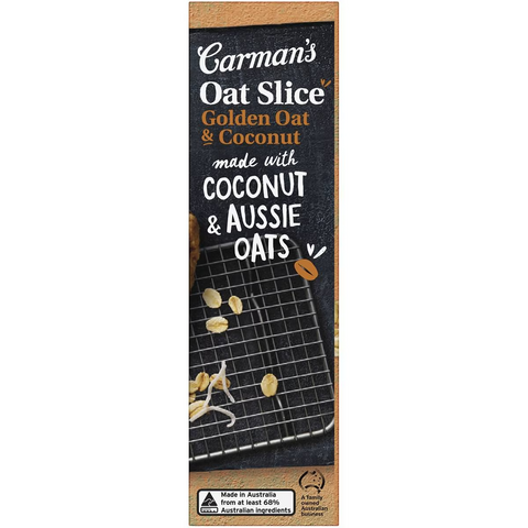 Carman's Oat Slices Golden Oat & Coconut 5 Pack