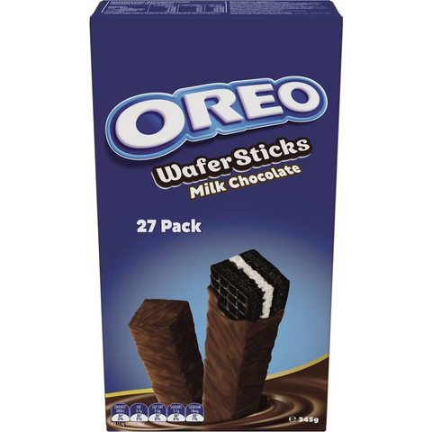 Oreo Milk Chocolate Wafer Sticks Biscuits Large Multipack 345g
