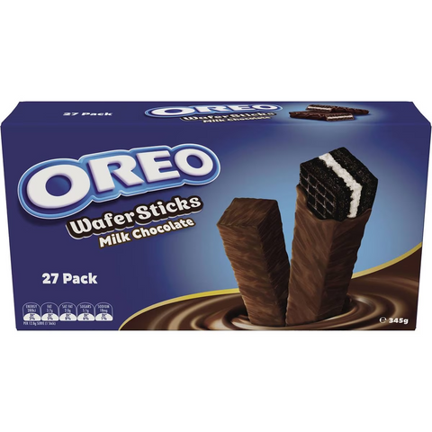 Oreo Milk Chocolate Wafer Sticks Biscuits Large Multipack 345g