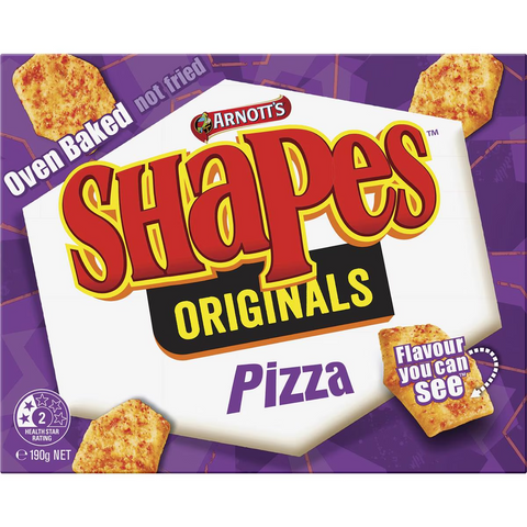 Arnott's Shapes Pizza Cracker Biscuits 190g