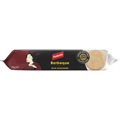 Fantastic Rice Crackers Bbq 100g