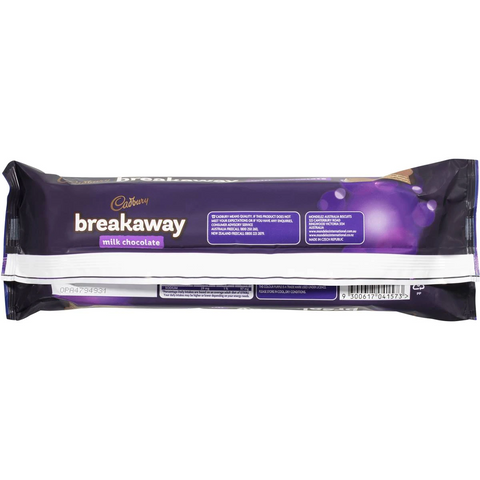 Cadbury Breakaway Milk Chocolate Biscuits 180g
