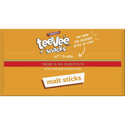 Arnott's Tee Vee Snacks Malt Sticks Chocolate Biscuits 175g