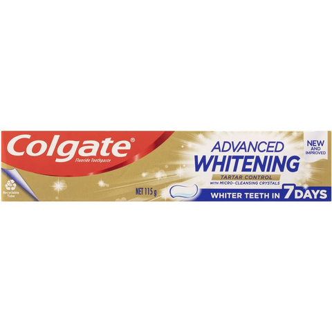Colgate Whitening Toothpaste Advanced Whiten Tartar Control 115g