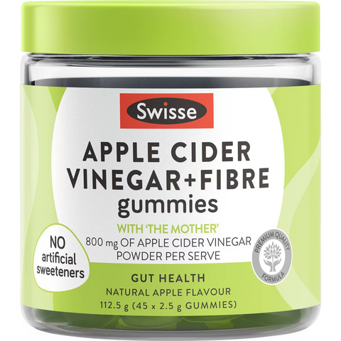 Swisse Apple Cider Vinegar & Fibre Gummies 45 Pack
