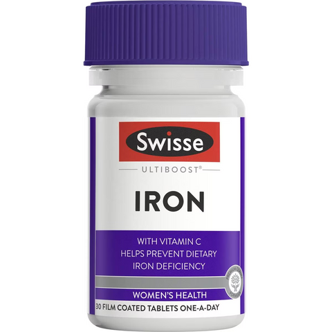 Swisse Ultiboost Iron Tablets Helps Relieve Fatigue 30 Pack