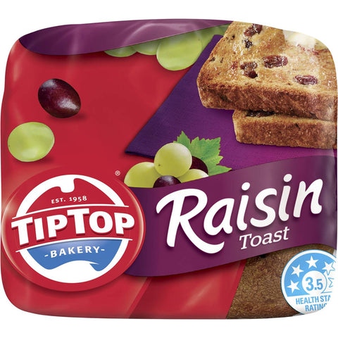 Tip Top Raisin Fruit Bread Loaf Toast 520g