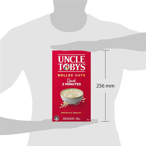 Uncle Tobys Oats Quick Rolled Oats Porridge 1kg