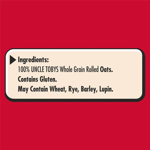 Uncle Tobys Oats Quick Rolled Oats Porridge 1kg