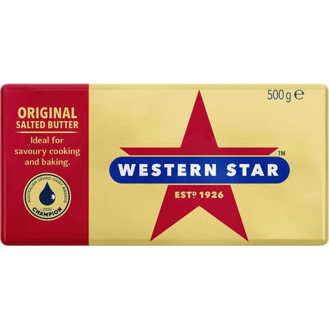 Western Star Original Salted Butter Block 500g