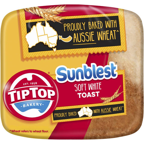 Tip Top Sunblest Soft White Toast Slice Bread Loaf 650g