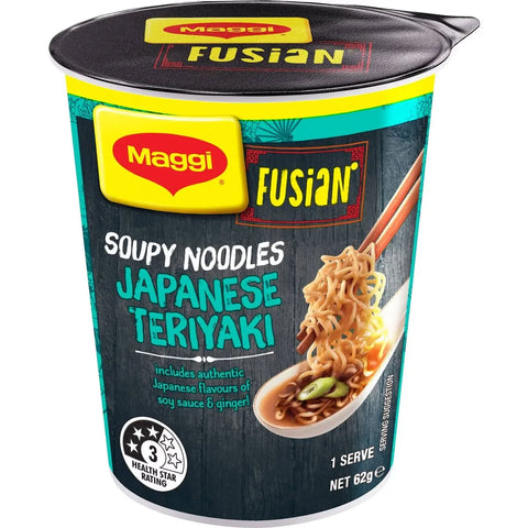 Maggi Fusian Instant Noodles Japanese Teriyaki Flavour Cup 62g