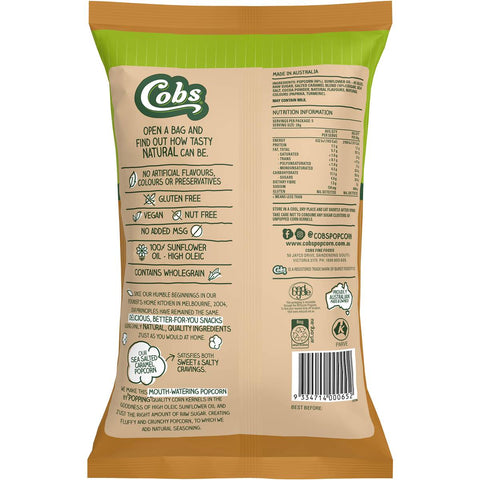 Cobs Natural Popcorn Sea Salted Caramel 100g