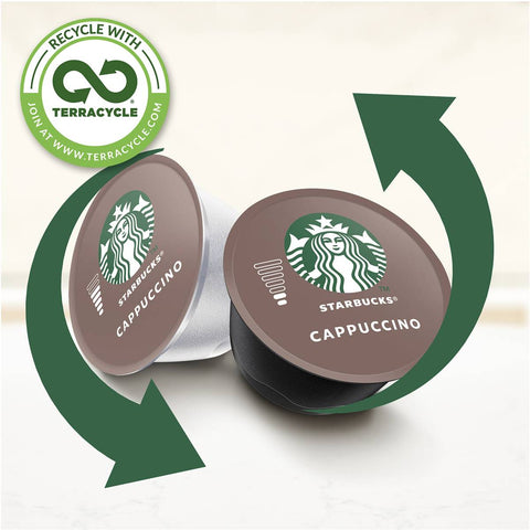 Starbucks By Nescafe Dolce Gusto Cappuccino Coffee Pods Capsules 6 Pack