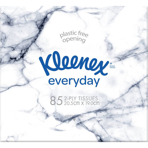 Kleenex Everyday 2 Ply Facial Tissues Cube 85 Pack