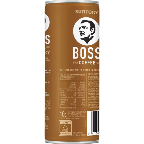 Suntory Boss Coffee Iced Latte 237ml