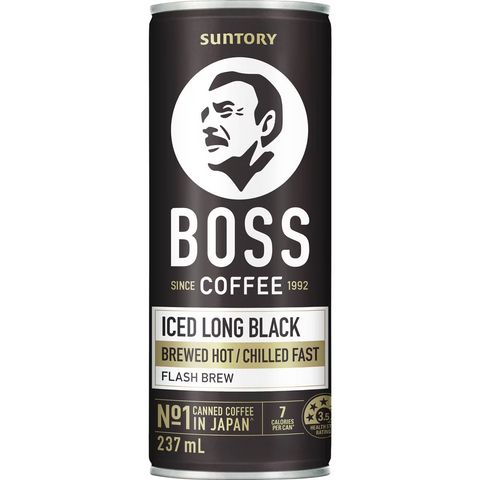 Suntory Boss Coffee Iced Long Black 237ml