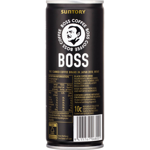 Suntory Boss Coffee Iced Long Black 237ml