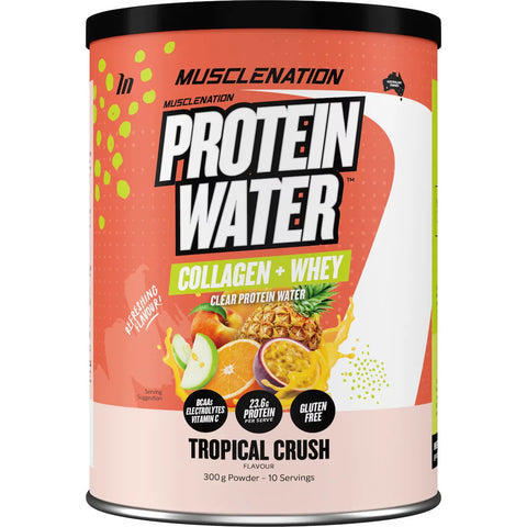 Muscle Nation Protein Water Powder Tropical Crush 300g