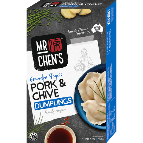 Mr Chen's Pork & Chive Dumplings 550g