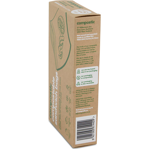 Compostic Compostable Sandwich Bags 15 Pack