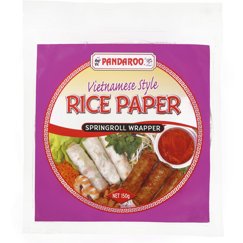 Pandaroo Ingredients Rice Paper Spring Roll 150g