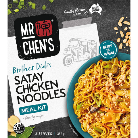 Mr Chen's Satay Chicken Noodles Kit 382g