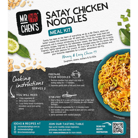 Mr Chen's Satay Chicken Noodles Kit 382g