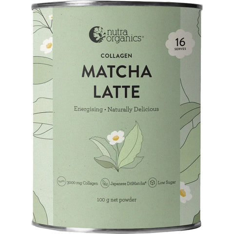 Nutra Organics Collagen Matcha Latte Powder 100g