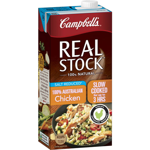 Campbell's Real Stock Chicken Salt Reduced Liquid Stock 1l