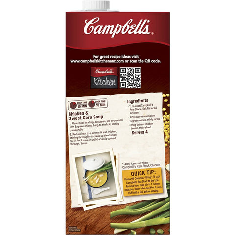 Campbell's Real Stock Chicken Salt Reduced Liquid Stock 1l