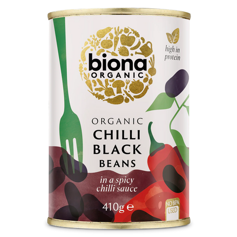 Biona Organic Chilli Black Beans - 410g