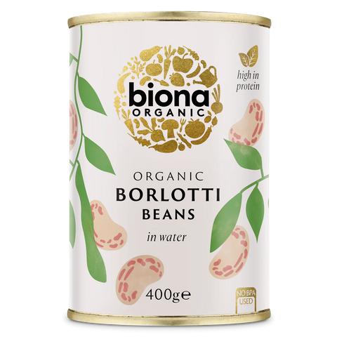 Biona Organic Borlotti Beans in Water - 400g